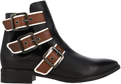 Sisley Ankle Boots Μαύρα