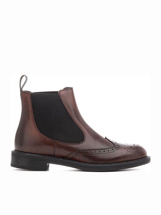 Leather Women's Chelsea Boots Brown