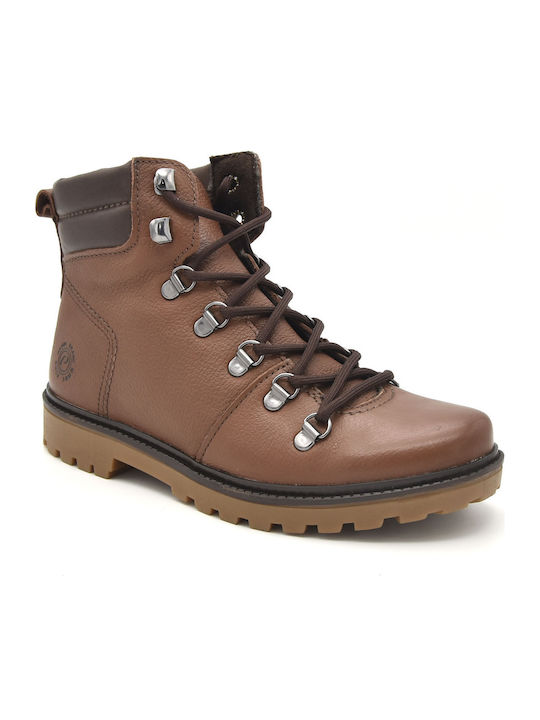 Pegada Leather Women's Ankle Boots Tabac Brown