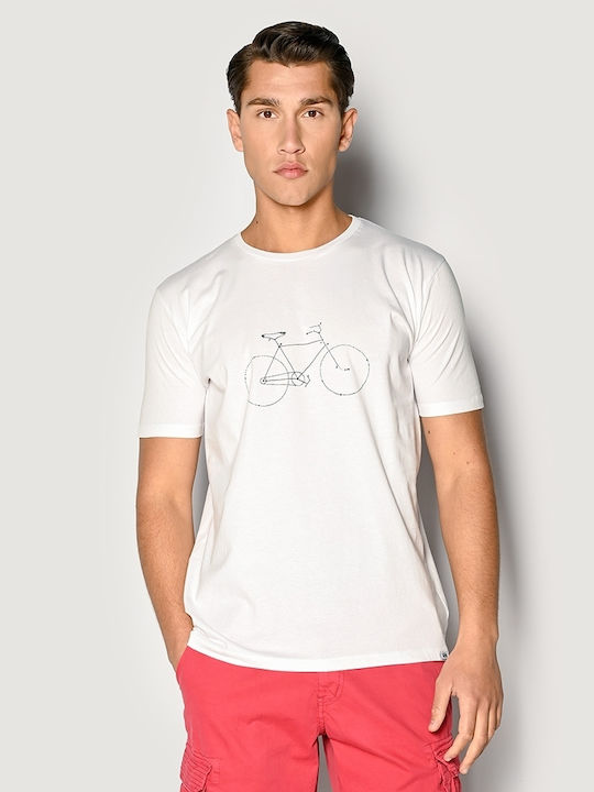 Camaro Ανδρικό T-shirt Κοντομάνικο Λευκό