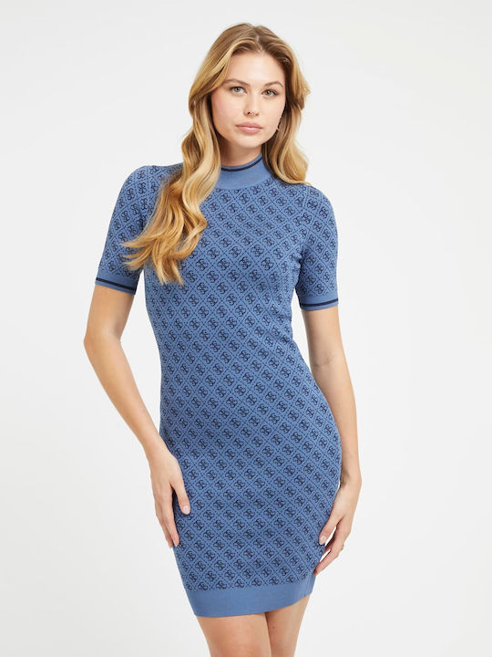 Guess Summer Mini Dress Blue