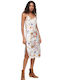 Superdry Summer Midi Evening Dress Satin Floral