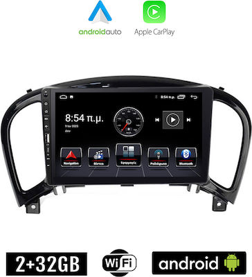 Kirosiwa 2009 Ηχοσύστημα Αυτοκινήτου για Nissan Juke 2009-2020 (Bluetooth/USB/WiFi/GPS/Apple-Carplay/Android-Auto) με Οθόνη Αφής 9"