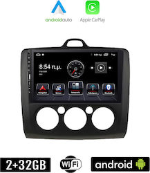 Kirosiwa Car-Audiosystem für Ford Schwerpunkt 2004-2011 (Bluetooth/USB/WiFi/GPS/Apple-Carplay/Android-Auto) mit Touchscreen 9"