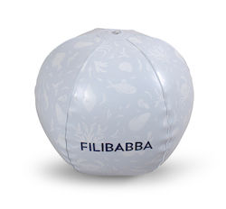 Filibabba Nordic Ocean Inflatable Beach Ball White 40 cm