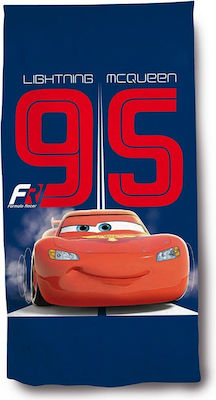 Disney Παιδική Πετσέτα Θαλάσσης Μπλε Disney Cars 100x50εκ.