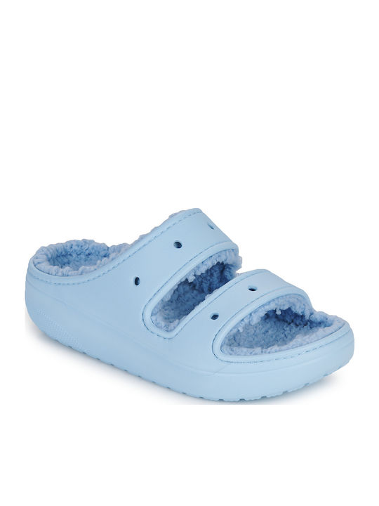 Crocs Cozzzy Papuci de Damă de Iarnă cu Blană Bej 207446-2YC