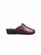 Fild Sparta Anatomic Leather Women's Winter Slippers Burgundy