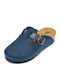 Anatomical Leather Women's Slippers Blue