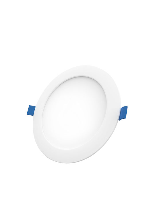 Wellmax Panou LED Rotund Încastrat 24W cu Lumină Alb Natural 4000K 22.5 cm
