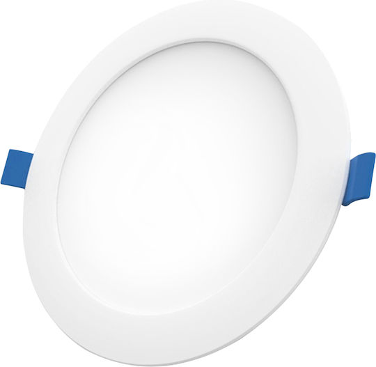 Wellmax Panou LED Rotund Încastrat 24W cu Lumină Alb Natural 4000K 22.5 cm