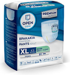 Open Care Incontinence Diaper Underwear XLarge 14 Units Open Care Incontinence Diaper Underwear XLarge 14 Units