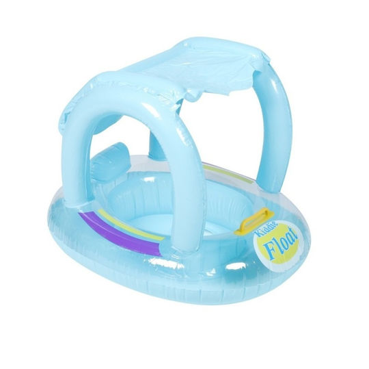 Παιδικό Σωσίβιο Swimtrainer με Μήκος 70εκ. και Σκίαστρο για 3 Ετών και Άνω Γαλάζιο