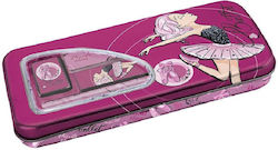 Graffiti Ballerina Pencil Case Full Pink