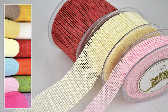 Kappa Decor Burlap Ribbon Beige 25mm 9.2m 1pcs