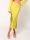 SunsetGo! Gwyneth Satin Midi Rock