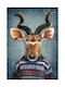 Walls Poster Deer With Sweater 15x20cm