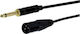 GBC Cable XLR male - 6.3mm male Μαύρο 10m 14.1701.10