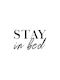 Walls Αφίσα Stay In Bed 20x15cm