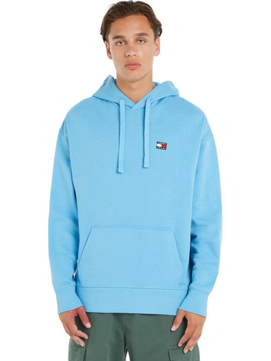 Tommy Hilfiger Φούτερ με Κουκούλα Γαλάζιο