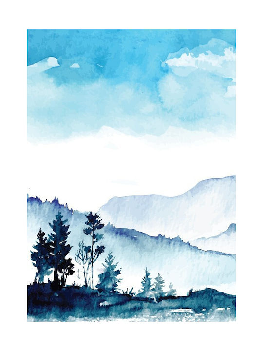 Walls Afiș Peisaj cu munți 15x20cm