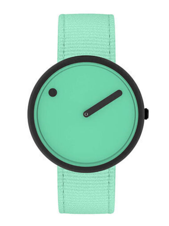 Picto Men's Watch 40mm Battery with Green Fabric Strap