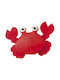Nobby Crab Floating Пластмаса Игра Куче със Звук Червен 1бр