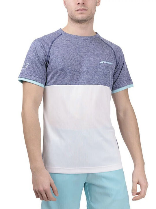Babolat Men's Athletic T-shirt Short Sleeve Blue