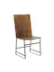 Elora Dining Room Wooden Chair Brown 45x45x100cm