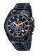 Maserati Herrenuhr 45mm Chronograph Batterie mit Schwarz Rostfreien Stahlarmband