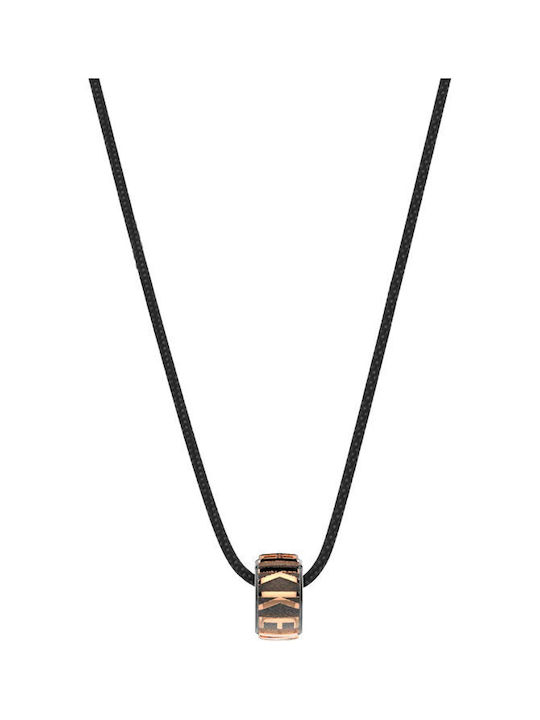 Bikkembergs Embossed Halskette aus Vergoldet Stahl