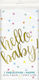 Unique Hello Baby Τραπεζομάντηλο για Party Πλαστικό 137x213cm Χρυσό U73523