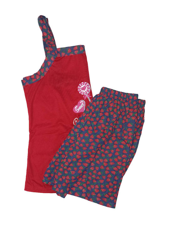 Cool De vară Set Pijamale pentru Femei Roșu