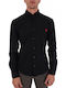 Evito Long Sleeve Shirt Narrow Fit Floral Black