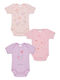 Pretty Baby Baby Bodysuit Underwear Set Short-Sleeved Pink