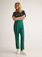 Women's Fabric Trousers Green
