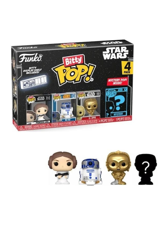 Funko Bitty Pop! Movies: Princess Leia, R2-D2, C-3PO & Mystery 4-Pack Chase 4τμχ Funko Bitty Pop! Movies: Princess Leia, R2-D2, C-3PO & Mystery 4-Pack Chase 4τμχ