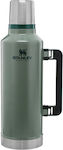 Stanley Classic Legendary Flasche Thermosflasche Rostfreier Stahl BPA-frei Grün 2.3lt mit Handgriff