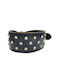 ByLeather Hundehalsband Leder in Schwarz Farbe Klein 60cm