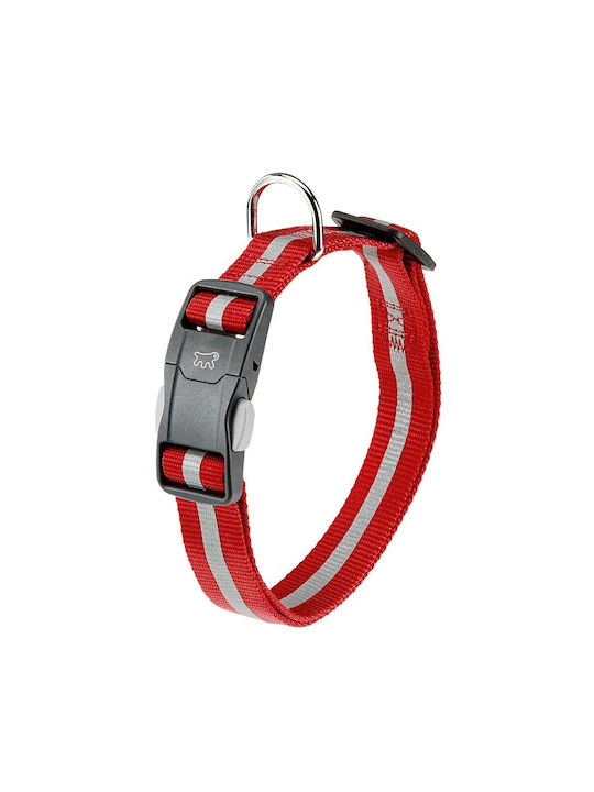 Ferplast Club Reflex C Hundehalsband aus Nylon in Rot Farbe 25mm