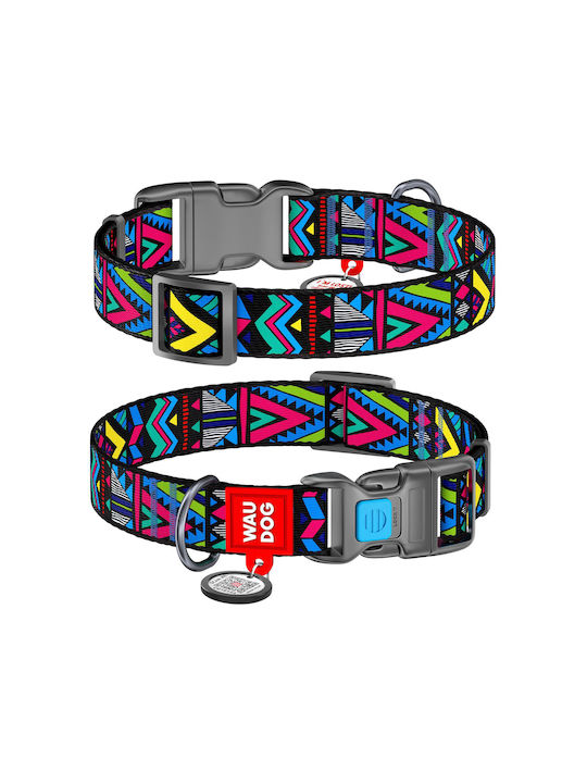 WauDog Indie Smart ID Dog Collar Multicolour