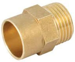 T-Fittings Male Brass Pneumatic Fitting 3/4" Ø15mm 0511