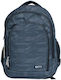 +Efo 4zip Schulranzen Rucksack für Junior High-High School mit Flaschenhalter Blau 30lt 31 x 22 x 44cm
