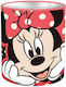 Metal Pencil Case Minnie in Red Color 10x10x11cm.