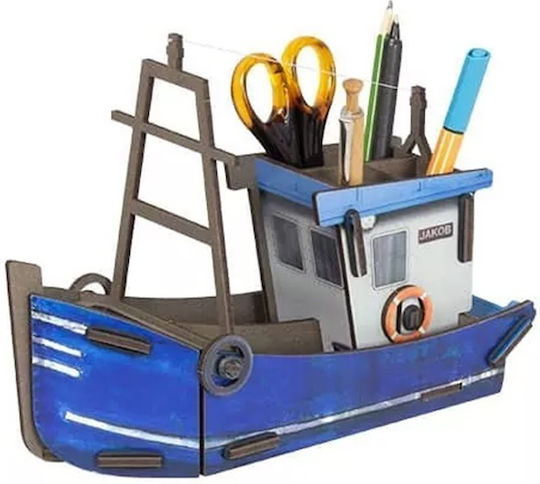 Hölzern Stifthalter Fischerboote