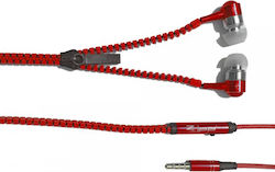 ZZiPP ZZACC1RS In-ear Handsfree με Βύσμα 3.5mm Κόκκινο