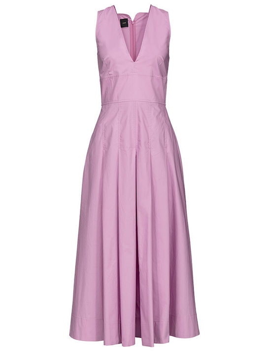 Pinko Summer Maxi Dress Purple