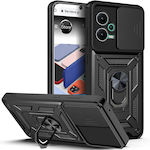 Orso Combo Kickstand Slide Back Cover Black (Poco F5 / Redmi Note 12 Turbo)