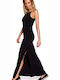 M Sommer Maxi Damenkleid Schwarz