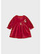 Mayoral Kids Dress Velvet Long Sleeve KERASI